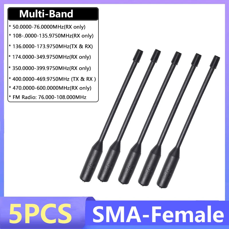 19cm anténa s konektorem SMA-Female pro UV-5RH, UV-K5 a UV-K6
