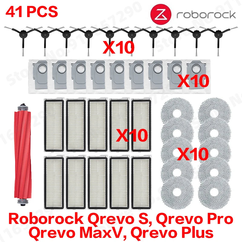 Náhradné diely pre robotický vysávač Roborock Qrevo, viacero súprav