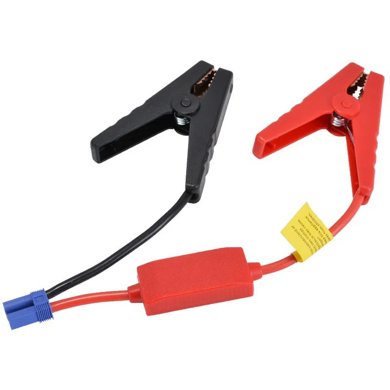 12 V startkabel med klemmer og EC5-stik