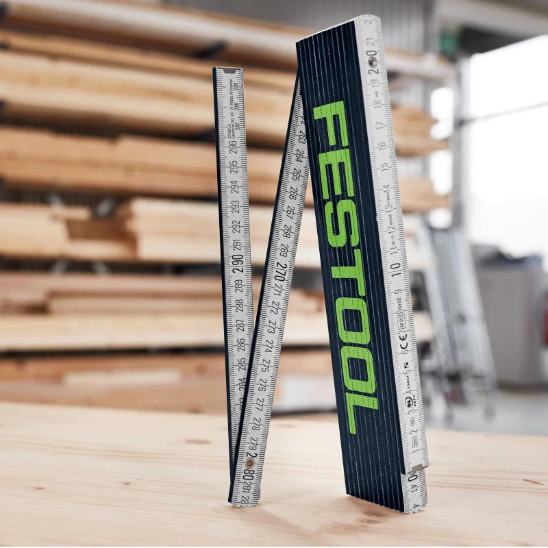 2-Metre Wooden Folding Ruler, 10 Sections