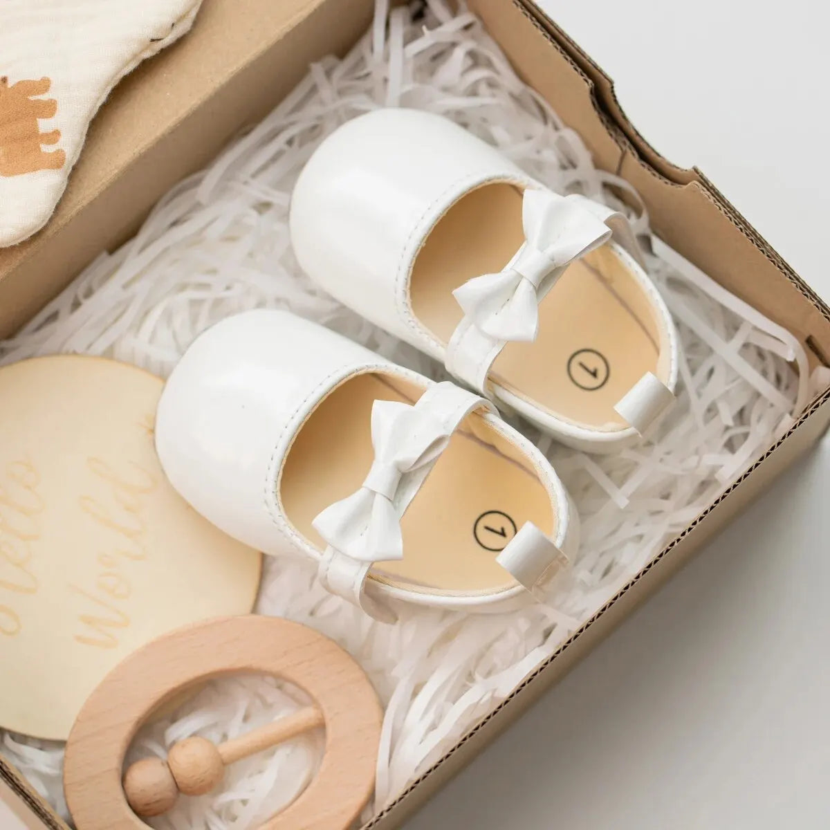 Baby Girl Dress Shoes with Bowknot Soft Sole Princess Style