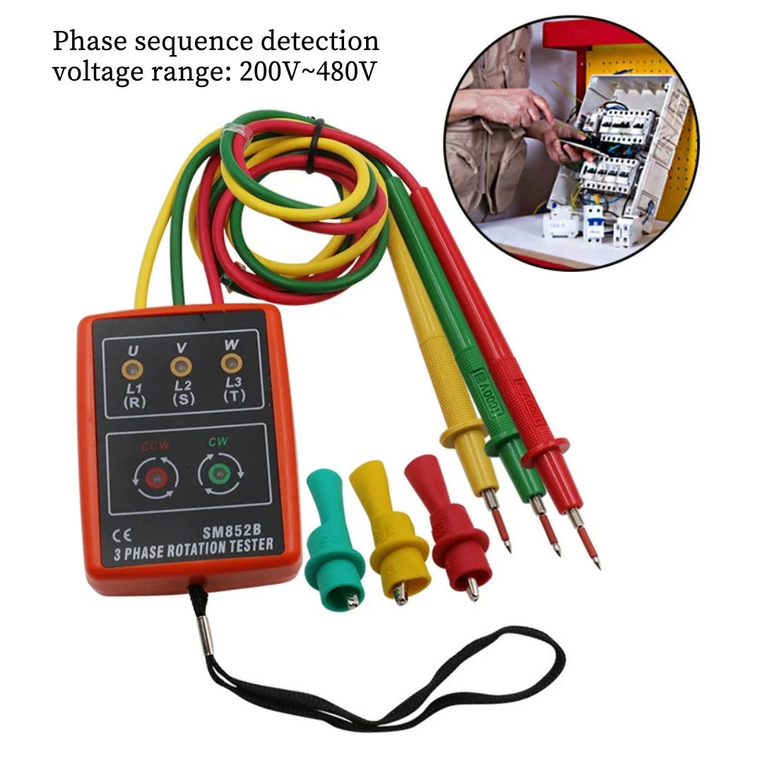 SM852B Drie-fasen-Volgorde Tester