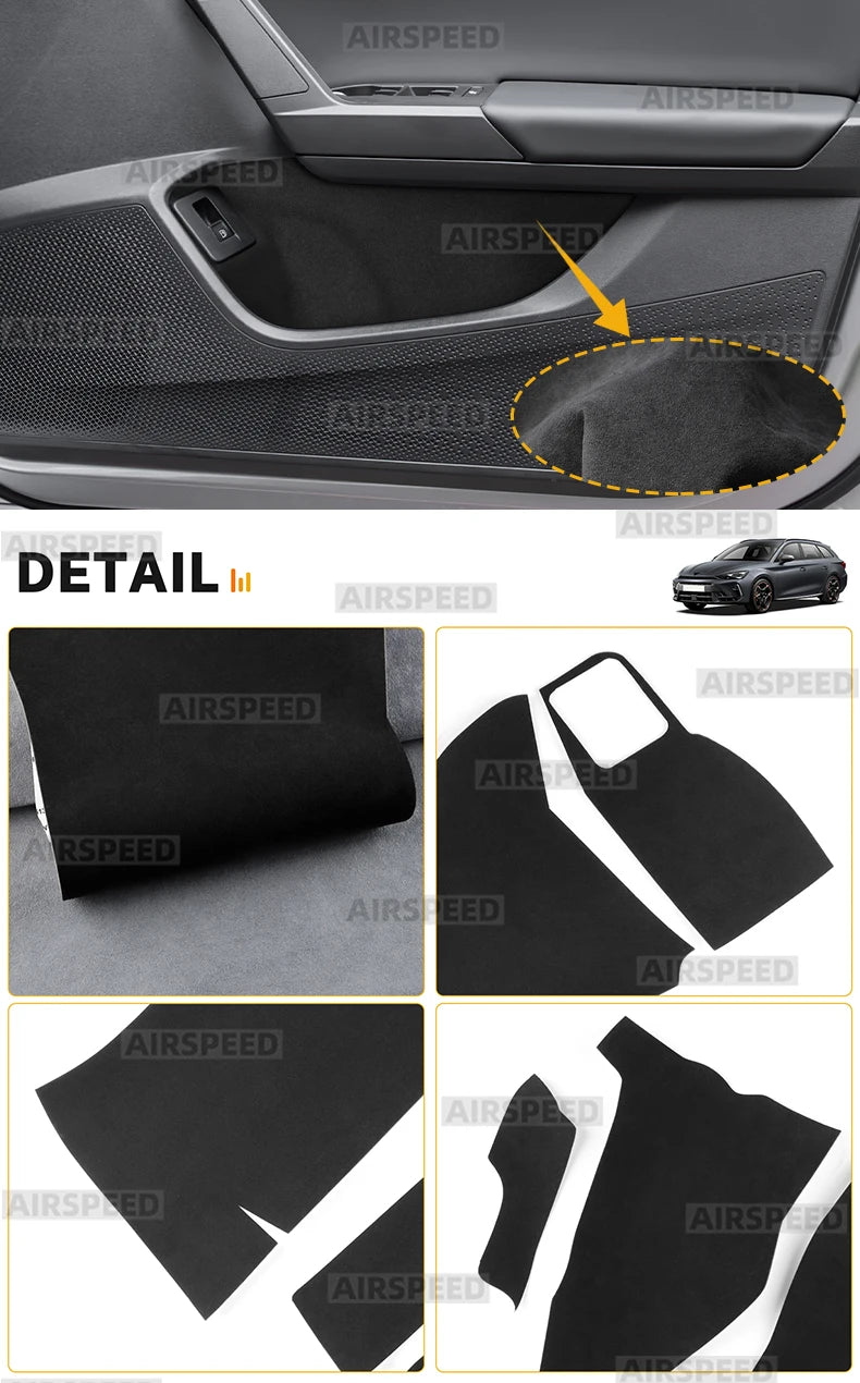 Car Front Rear Door Map Pocket Sticker for Seat Leon and Cupra