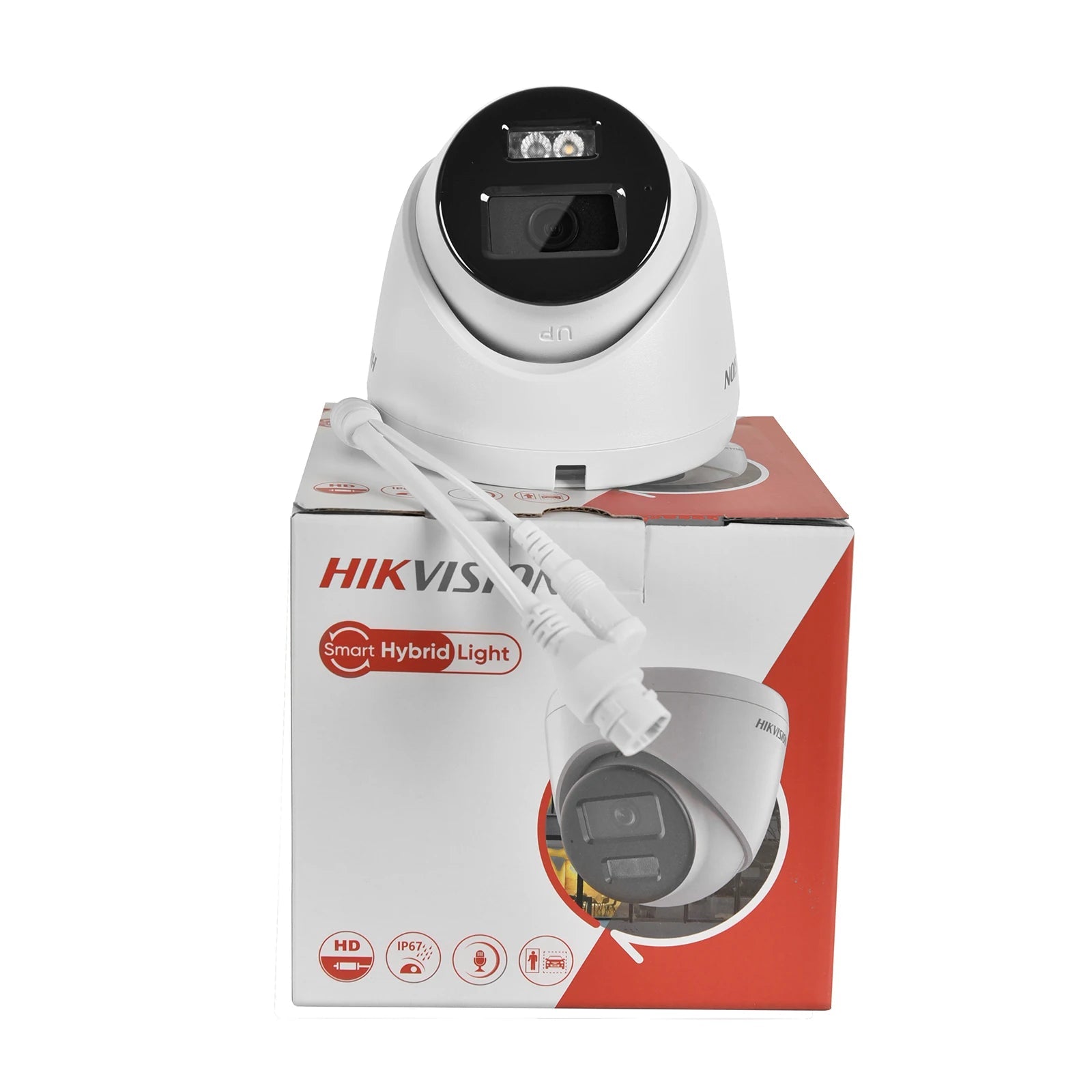 Hikvision 8MP 4K ColorVu Smart Hybrid Light POE IP Camera DS-2CD1383G2-LIUF Motion Detect 2.0 Human Detect MIC SD Slot IP67