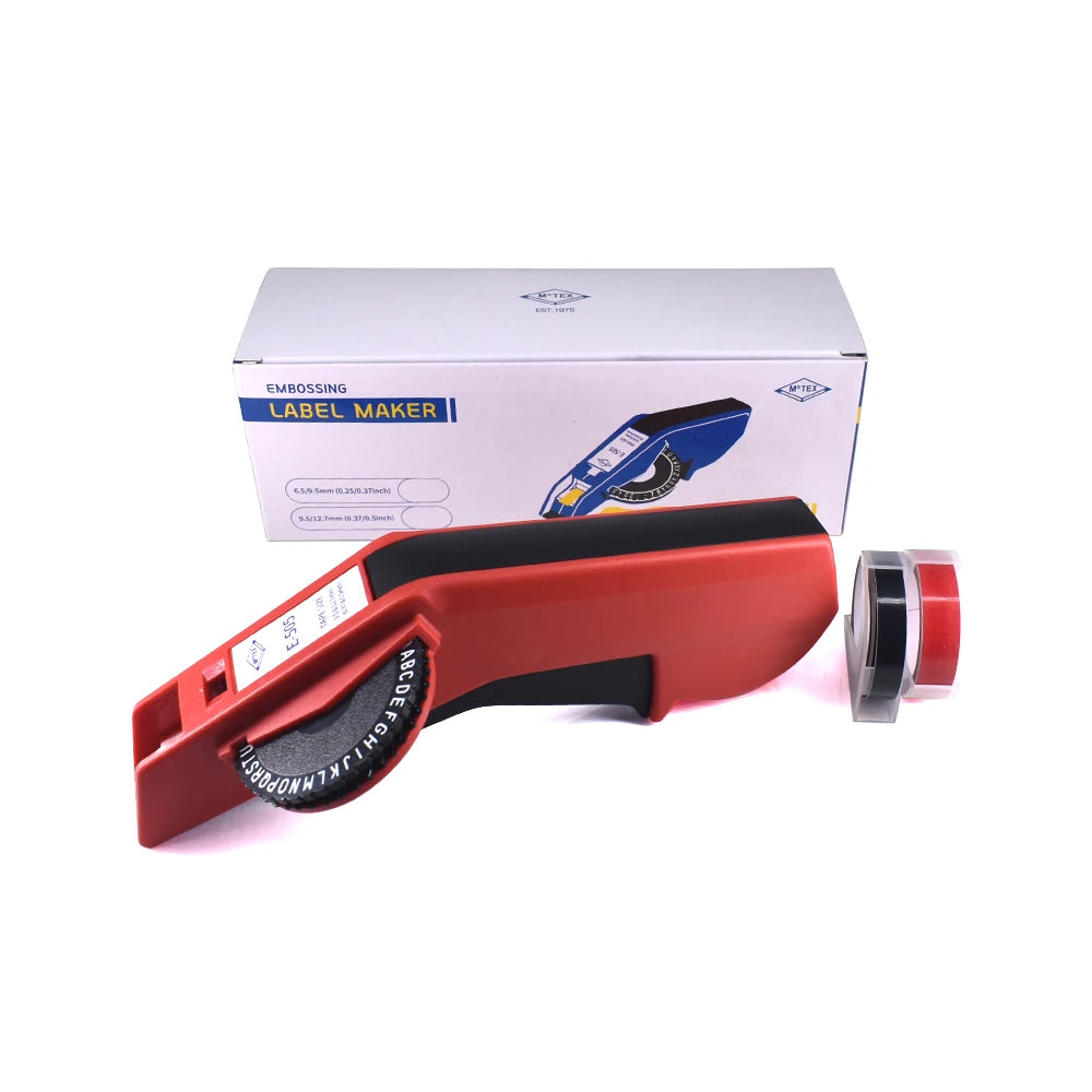 Manual Embossing Label Maker - Tape Bundle Options