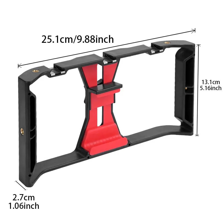 Handheld Phone Video Grip and Accessory Frame
