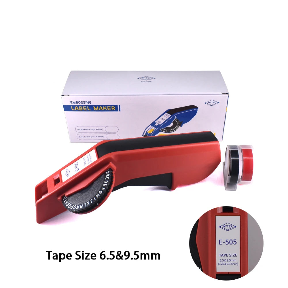 Manual Embossing Label Maker - Tape Bundle Options