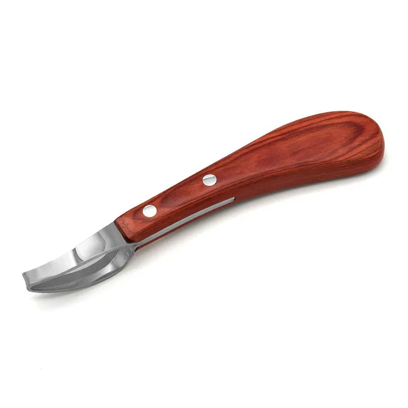 Hufpflegemesser mit Holzgriff
