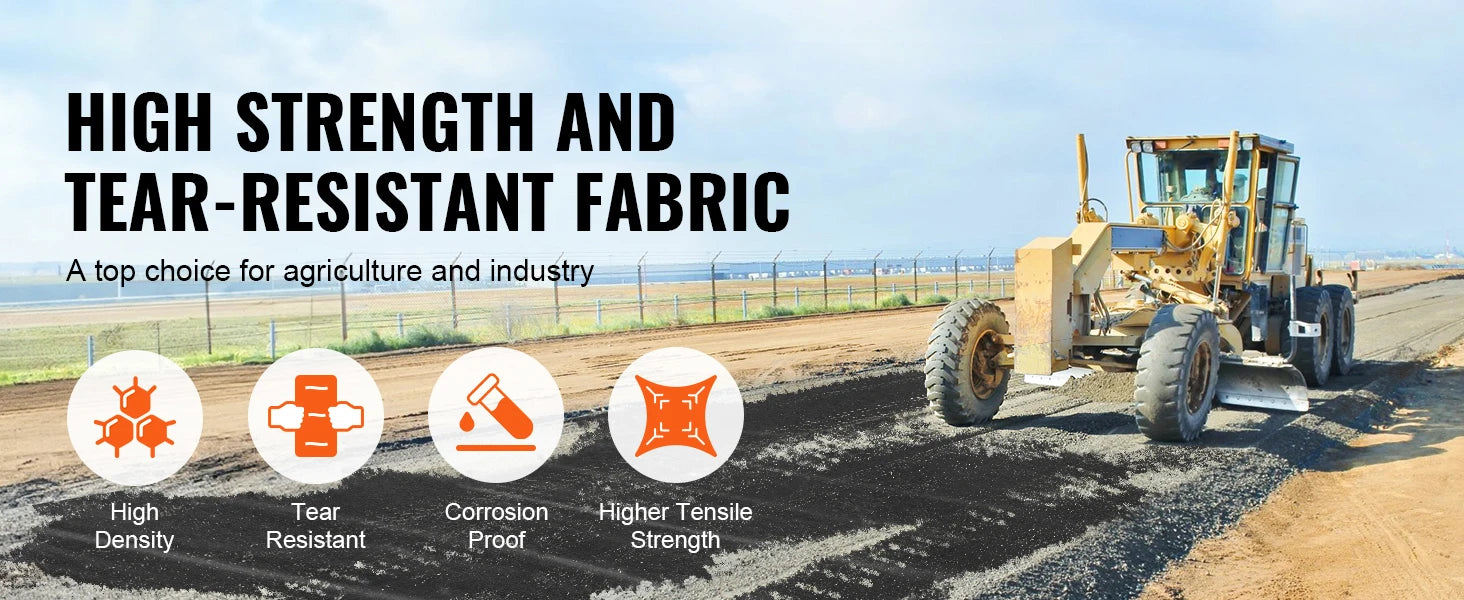 SucceBuy Non-Woven Geotextil-Gewebe unter Kies 10 x 100 FT 8 OZ Zufahrtsweg-Gewebe Landschaftsgewebe Schwerlast-Unkrautbarriere Gewebe