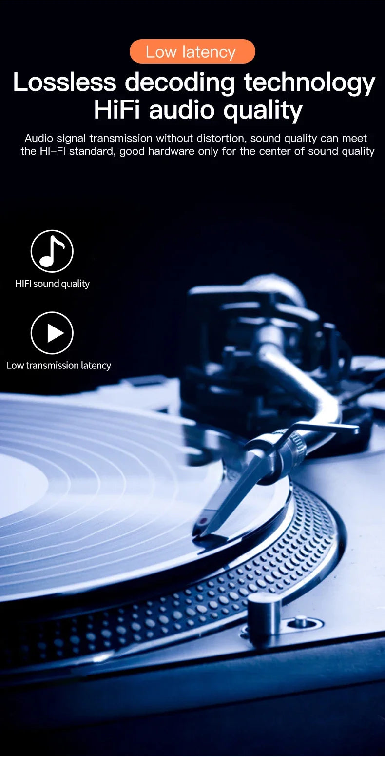 Transmisor y receptor de audio Bluetooth con control remoto