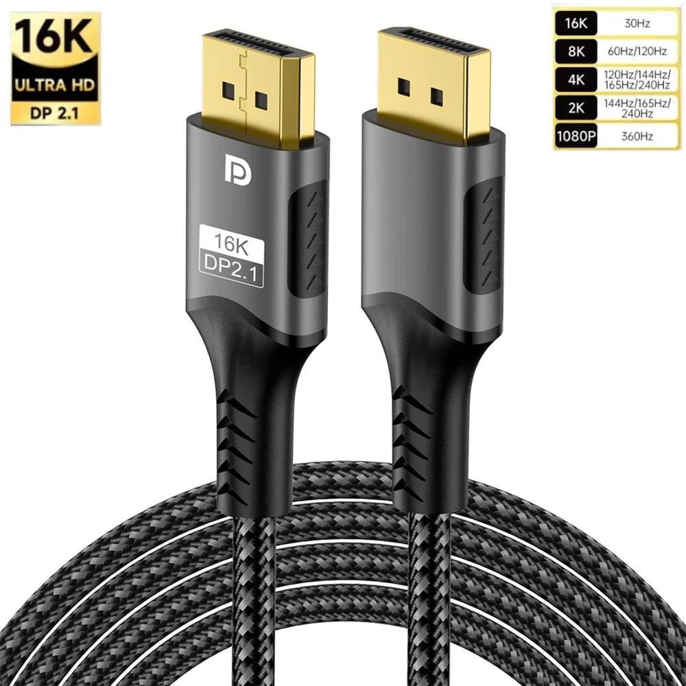 DisplayPort 2.1 Cable - Length Options
