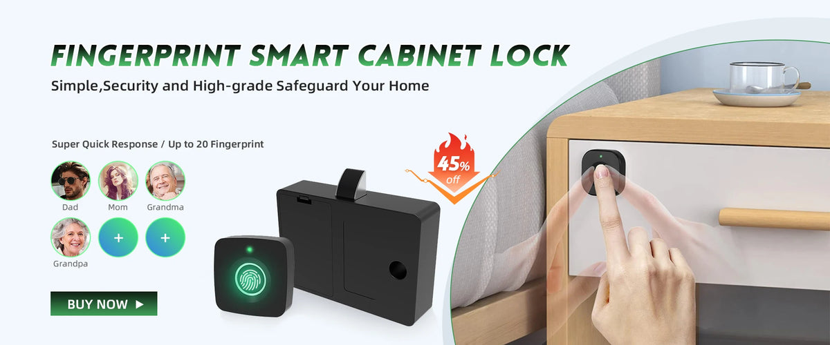 NAIERDI Fingerprint Door Lock with Card 5-1 Keyless Bluetooth Smart Door Lock Tuya APP Security Digital Door Lock with Handle