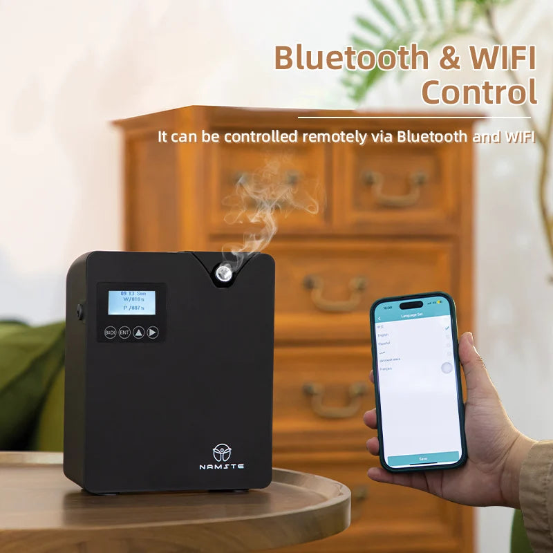 Smart Aroma Diffuser with App, Bluetooth Control and Quiet Mist