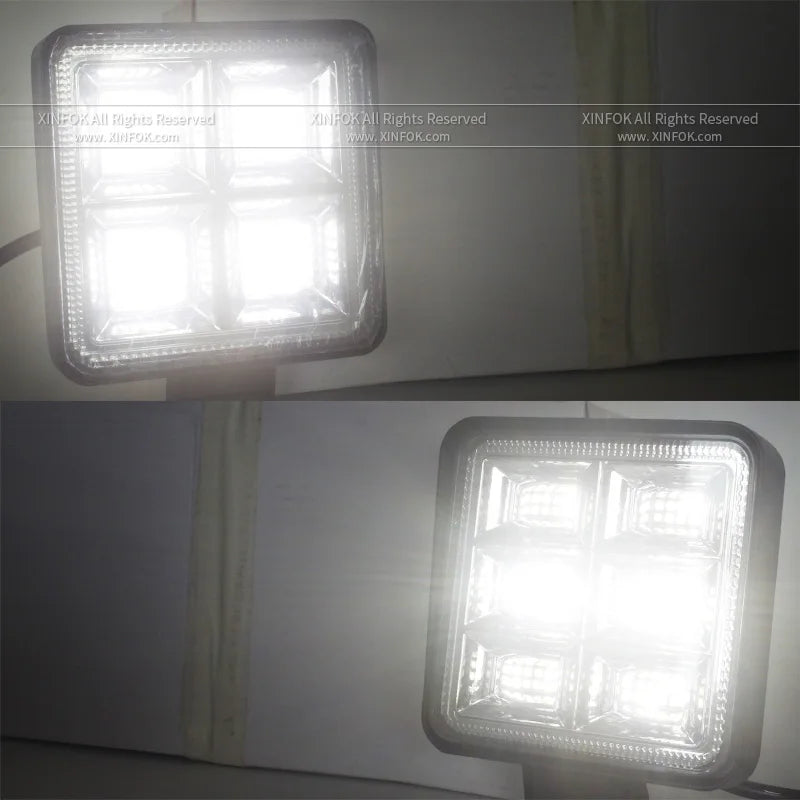 Truck Led Light Round 12v 24v For Tractor Auto Car Vehicle 4x4 Off Road Barra Work Driving Light