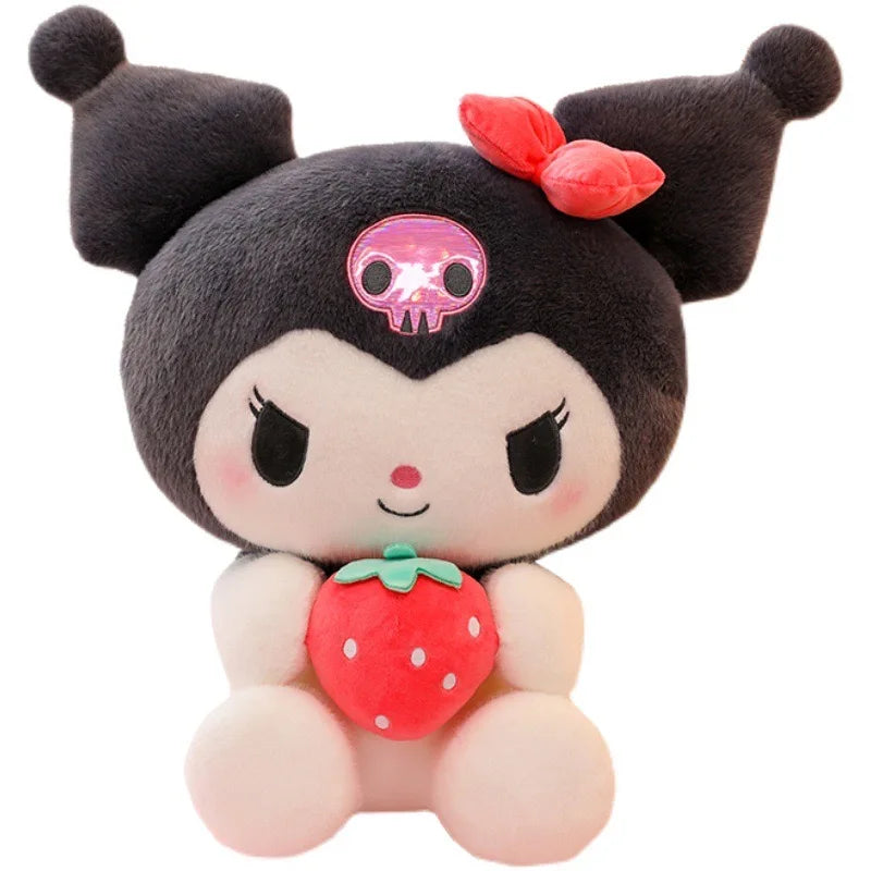 Sanrio Kuromi Plush Pillow – Strawberry Melody Edition