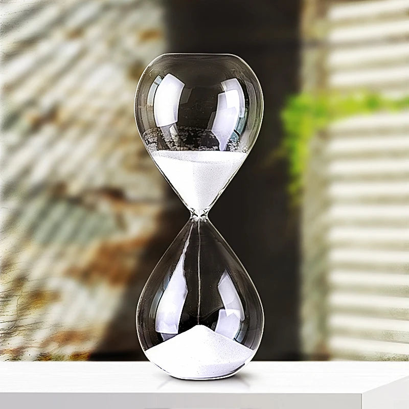 Timeglas i glas, 5 eller 30 minutter