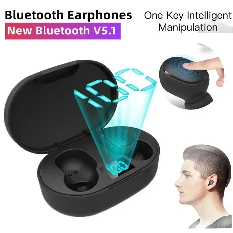 E6S Pink True Wireless Bluetooth Earbuds with Charging Case