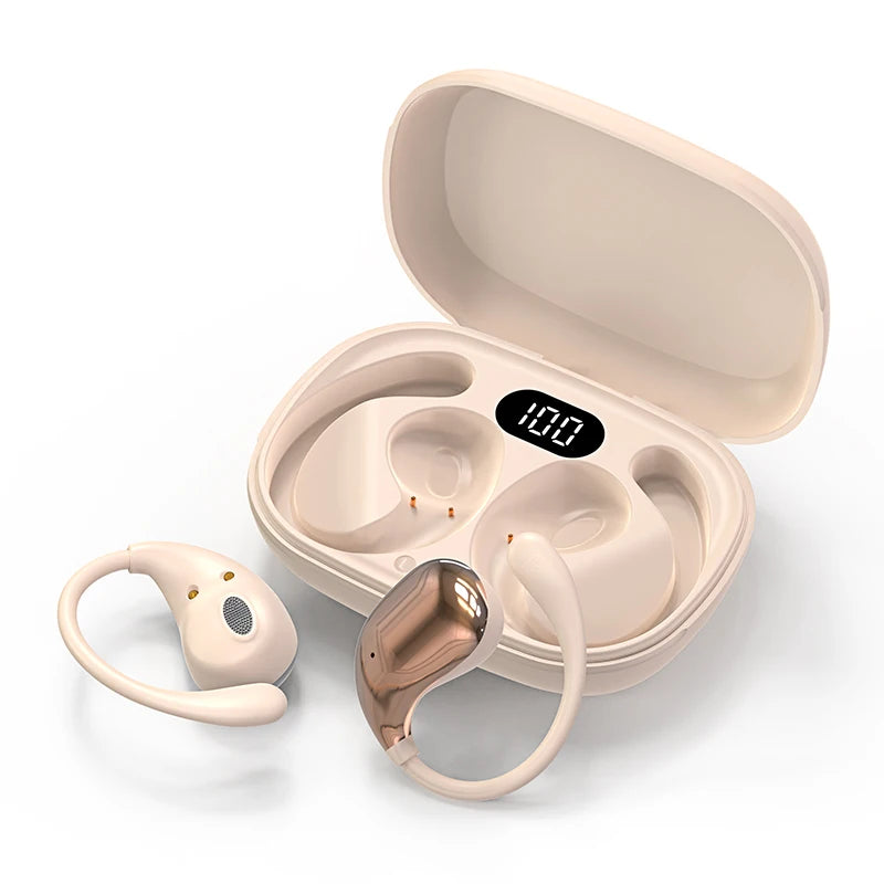 Bezdrôtové slúchadlá s háčikom za ucho a Bluetooth 5.4