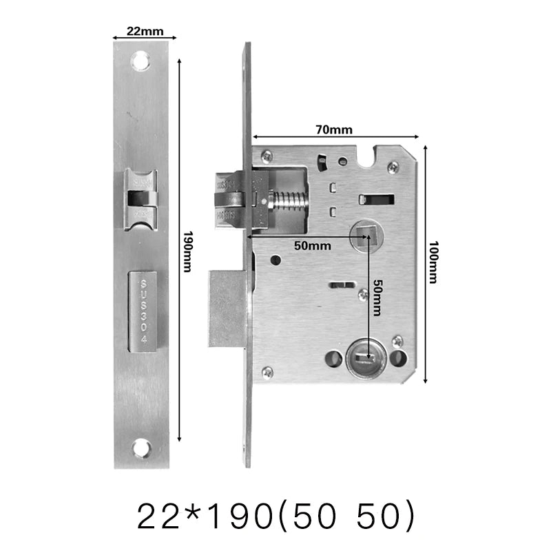 Mortise Lock Body for Compatible Smart Locks