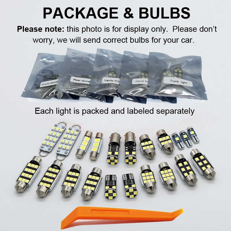 ZITWO Complete LED Interior Dome Light Kit For VW Volkswagen Passat B5 B6 B7 B8 CC Sedan Variant 1998-2020 Door Courtesy Bulb