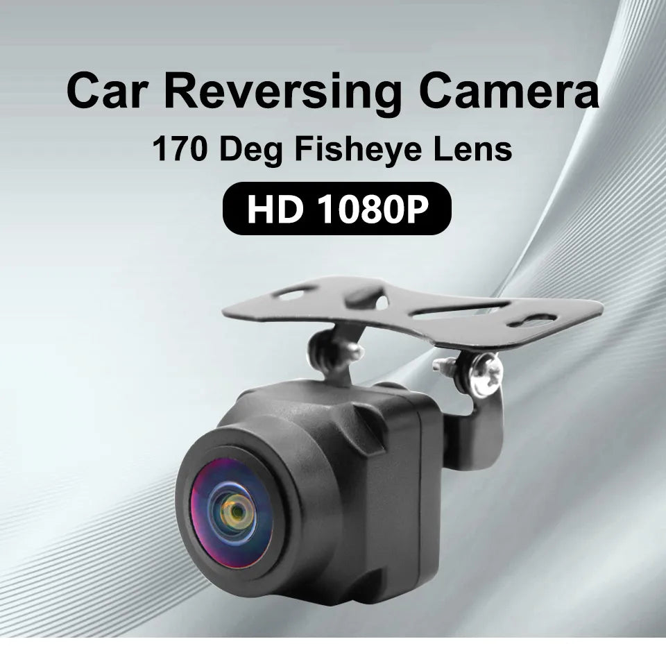 QMKJ Universal 4K AHD 1080P Intelligent Dynamic Trajectory Car Rear View Camera 180 Degree Night Vision With Parking Track Line