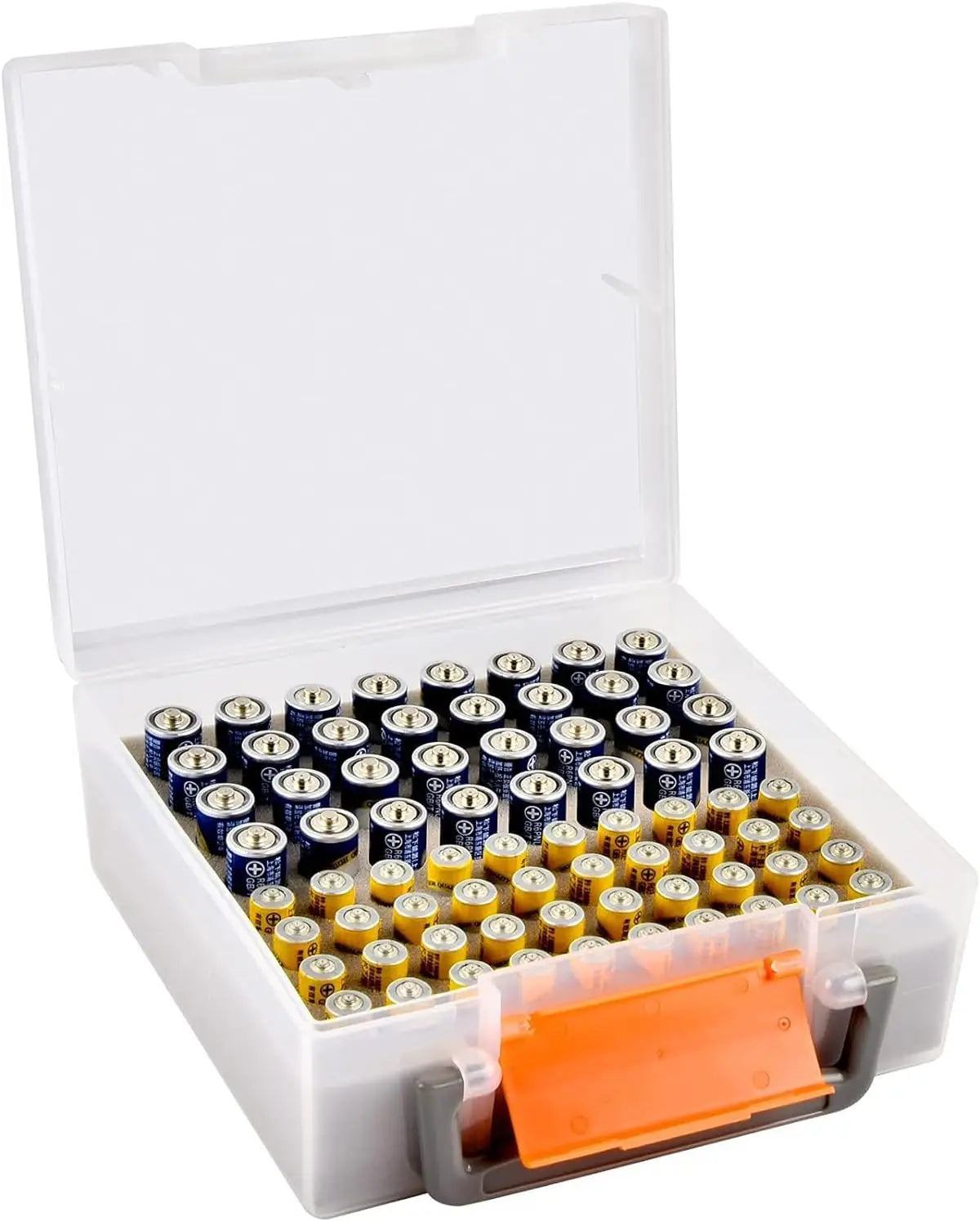 Organizador de pilhas AA e AAA para 32 pilhas AA e 40 pilhas AAA