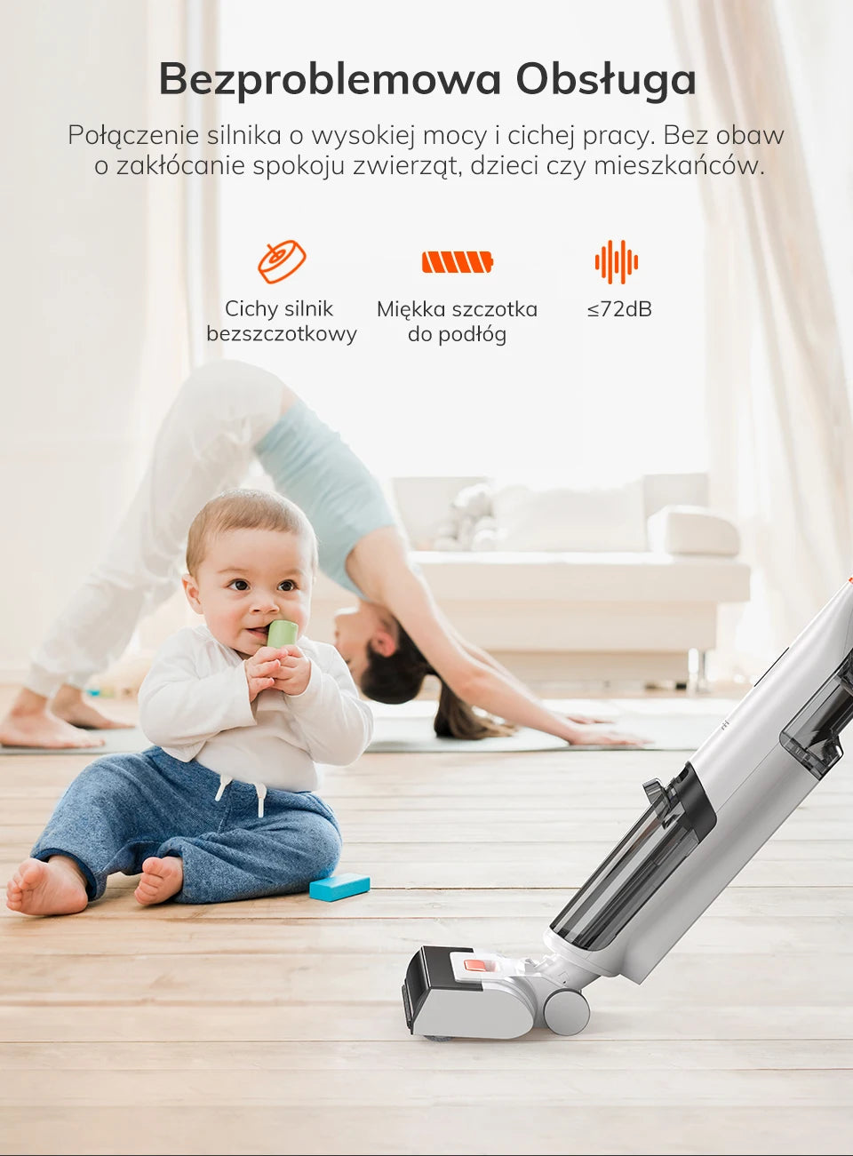 ILIFE W90 Cordless Wireless Wet Dry Smart Mop Washing , 5500Pa Suction, 1 Min Self Cleaning, Large Dual Water Tank