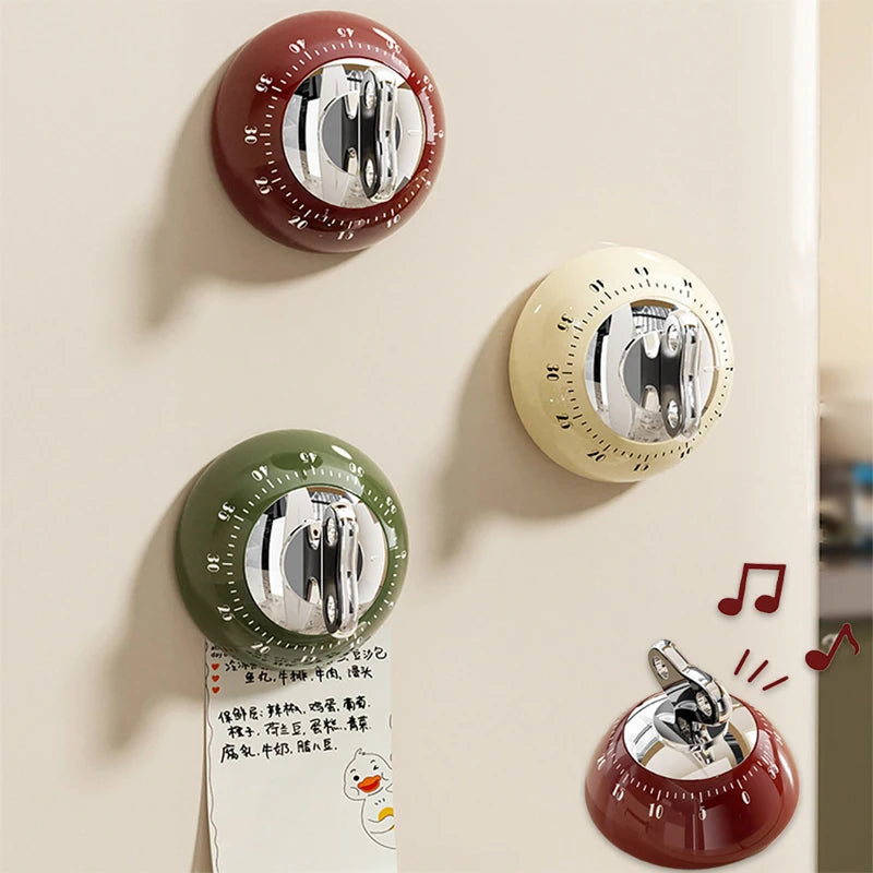 60-Minute Analogue Kitchen Timer, Colour Options