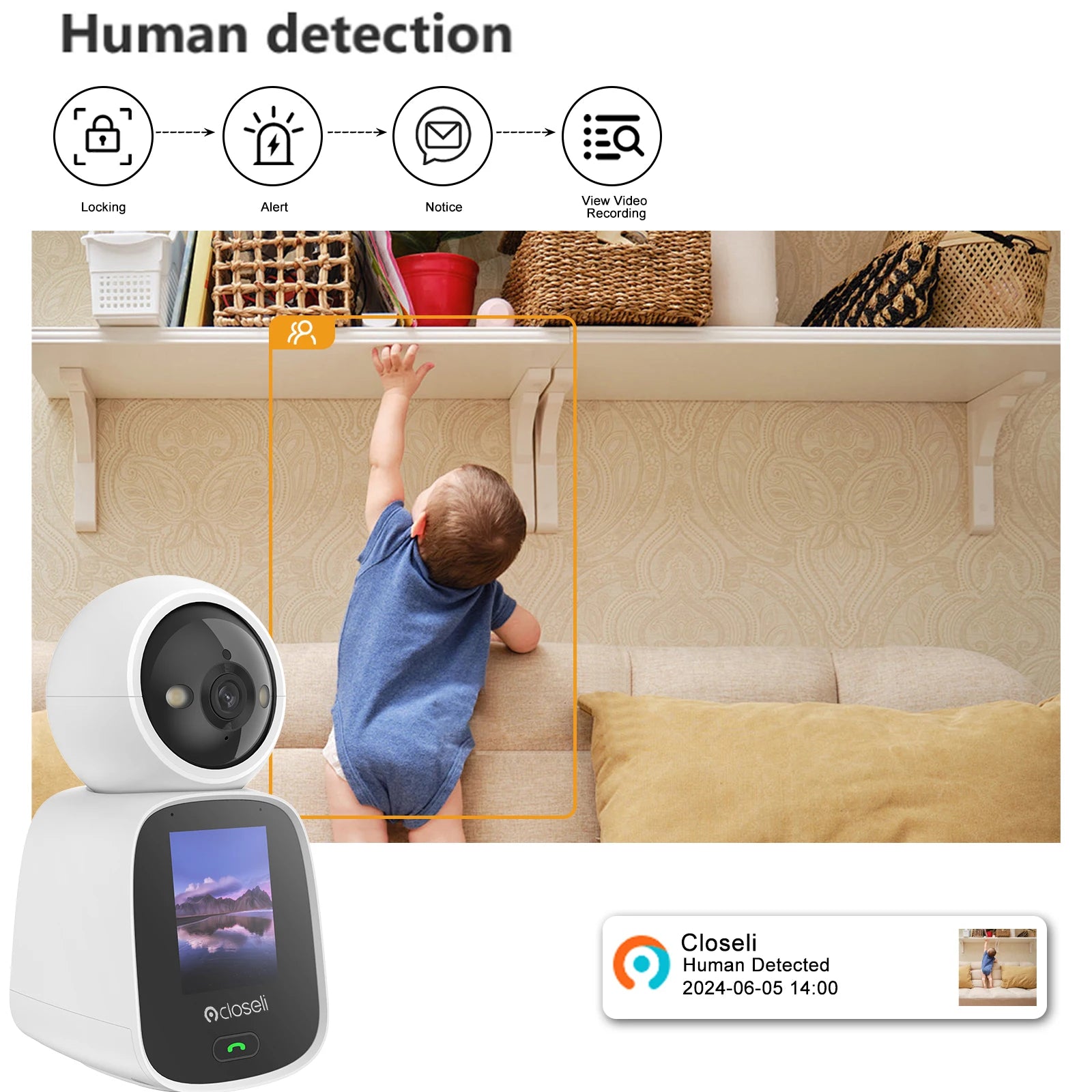 Indoor Security Camera 5MP Dome with Smart WiFi Control