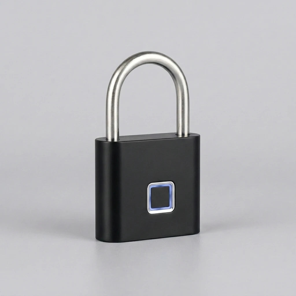 Fingerprint Padlock, Built-in Rechargeable Battery, Outdoor Waterproof, Easy to Use