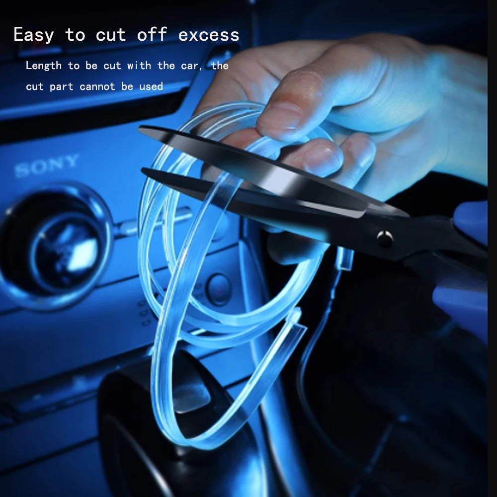 5V USB LED Strip Car Interior Ambient Light Tube