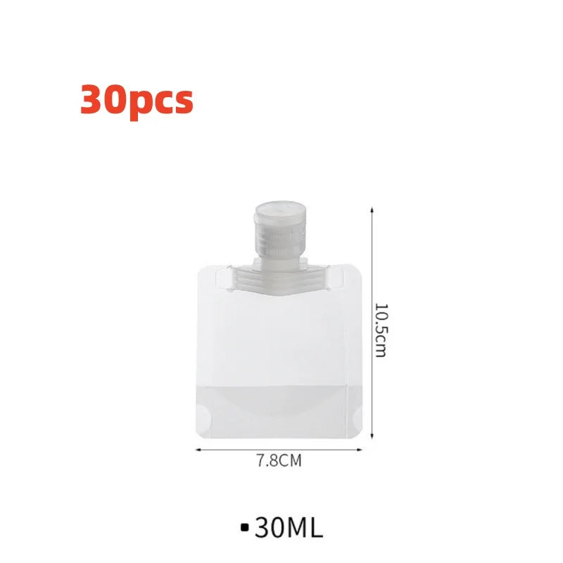 10Pcs 30/50/100ML Thickened Travel Subpackage Cosmetic Lotion Shower Gel Shampoo Portable Facial Cleanser