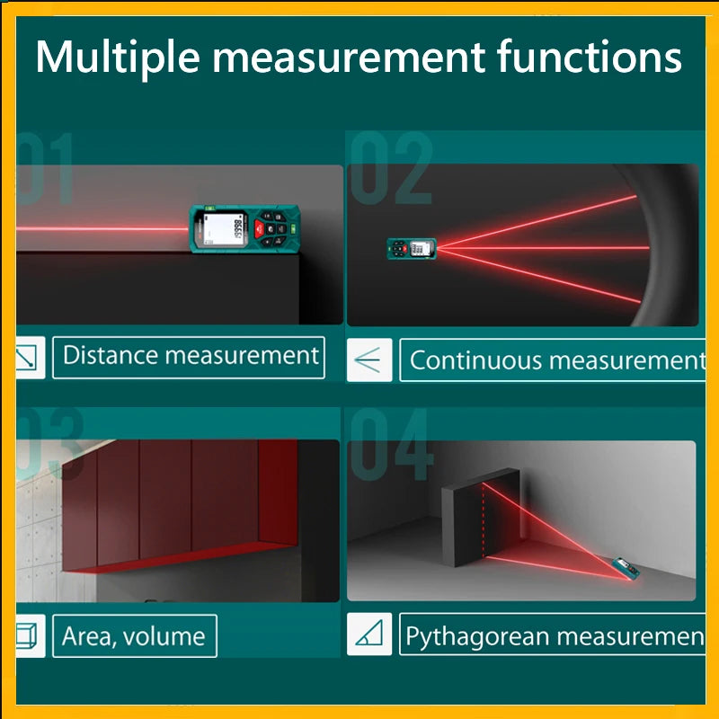 KE Series Red Laser Distance Meter, 40–120 m Options