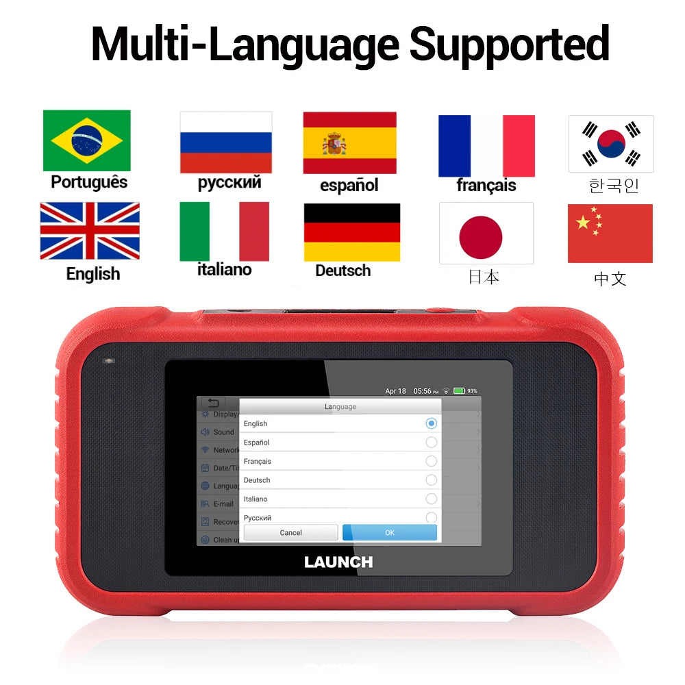 LAUNCH X431 CRP129E V2.0 OBD2 Diagnostic Scanner with 12 Resets