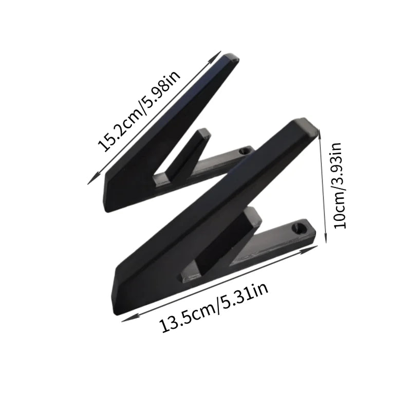 Suporte de parede para arrumação de skate, com design simples e portátil, adequado para arrumação em interiores (parafusos incluídos)