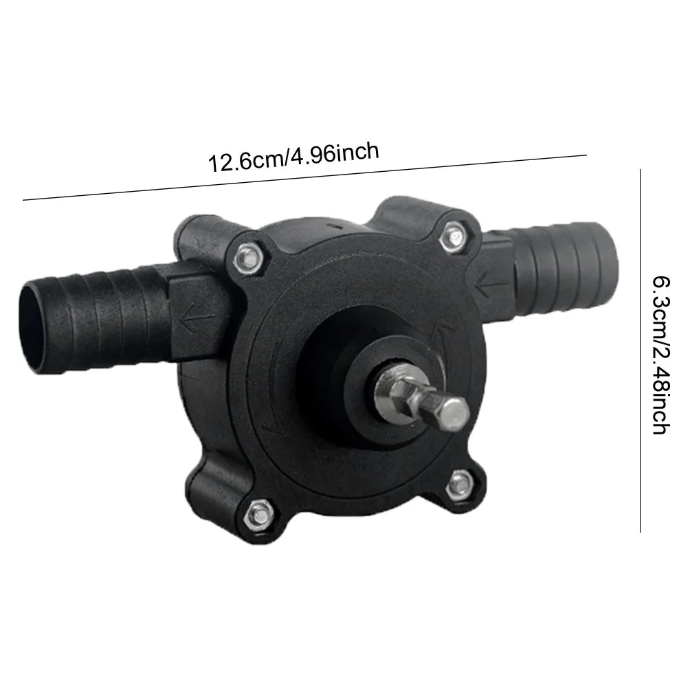 Electric Drill Pump for Fast Liquid Transfer, 16mm Inlet/Outlet