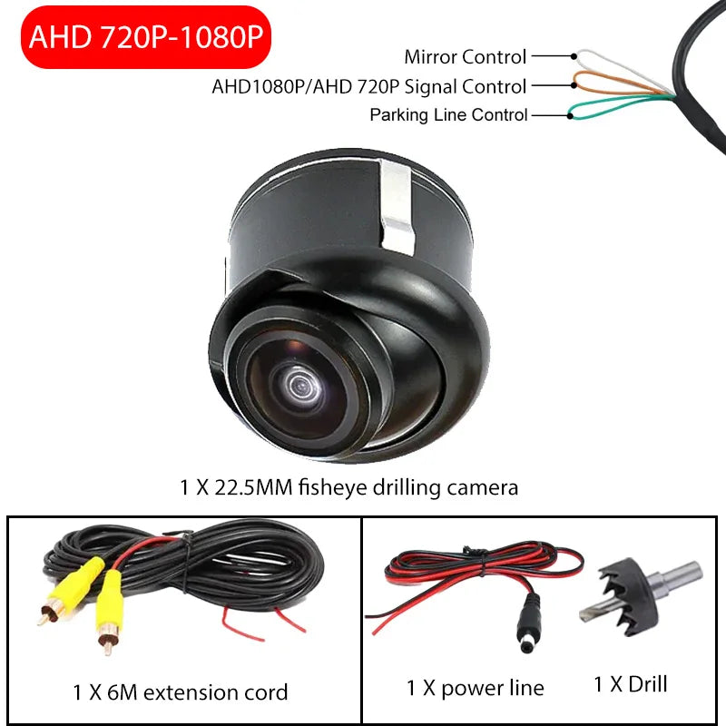 170° HD CCD Rear Camera 6m Night Vision Wide Angle View Universal Vehicle Backup Reversing Camera