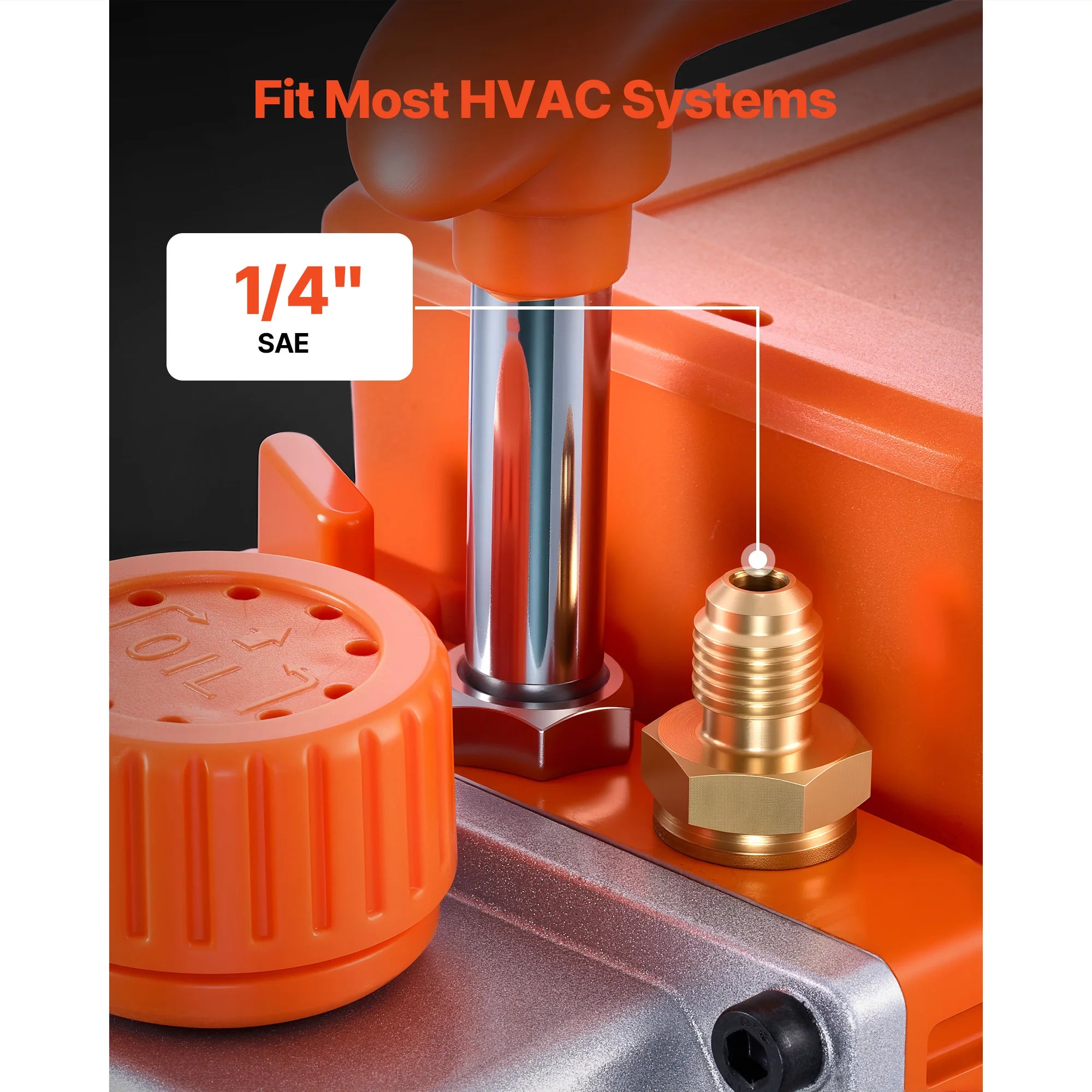 Pompa per vuoto AC e set manometro 3,5–7 CFM per HVAC e aria condizionata auto