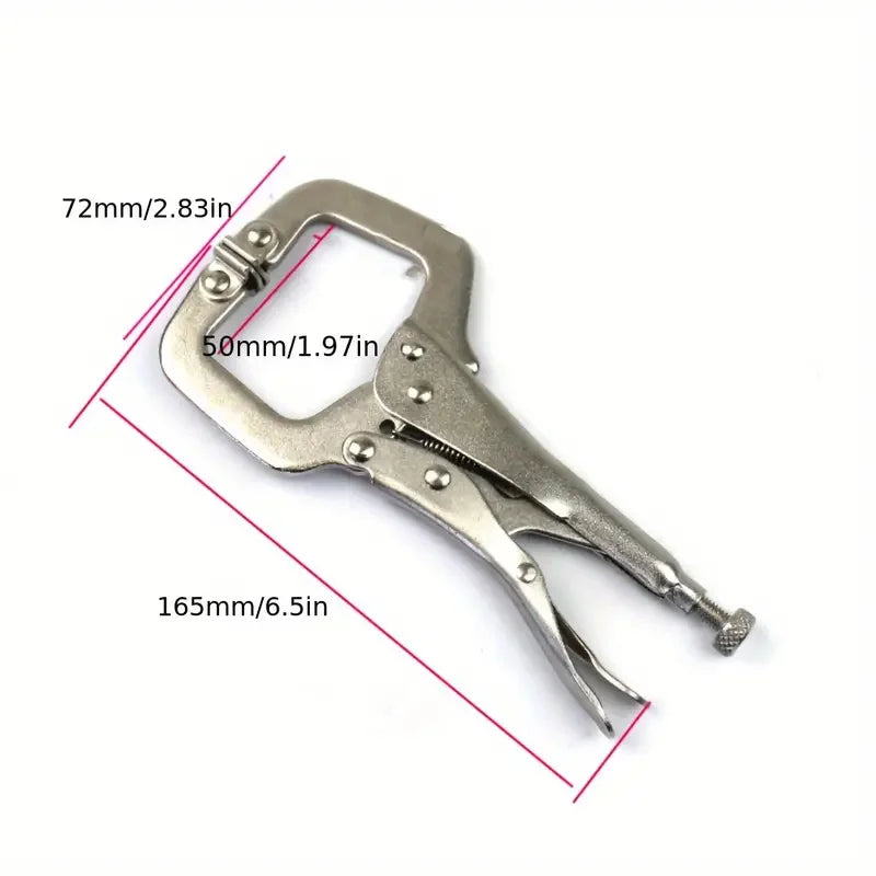 Adjustable Locking C-Clamp Pliers - Pack Options