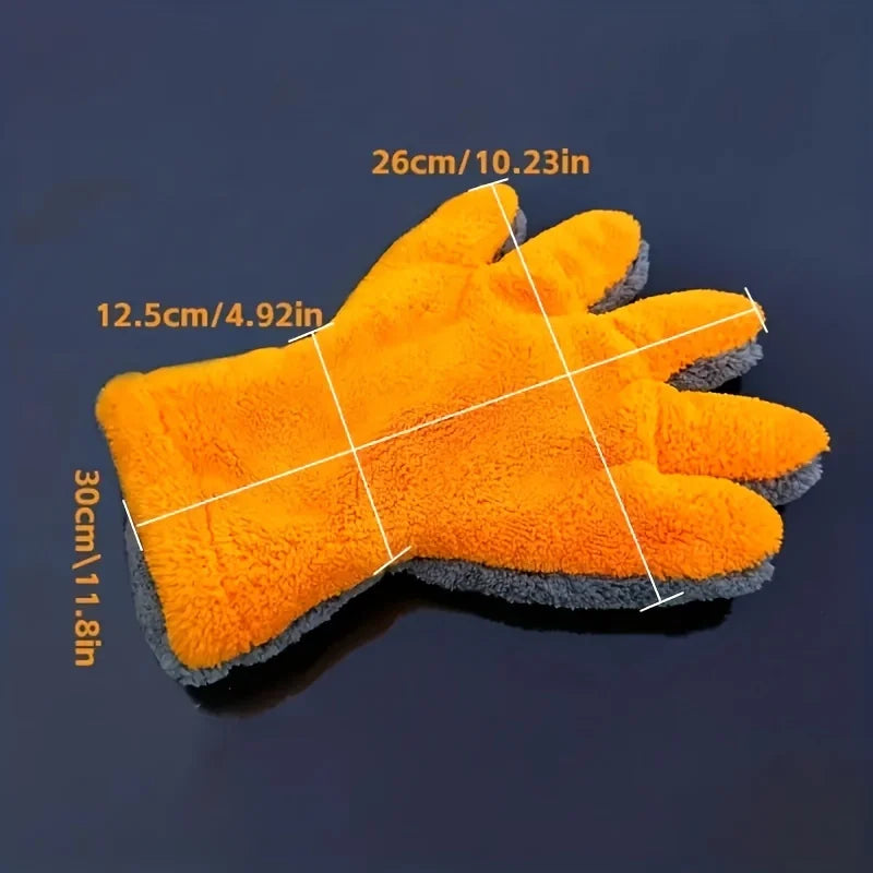 Coral Fleece Car Cleaning Glove