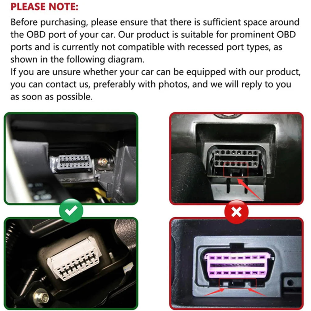 JUTA Zamek OBD2 Aluminium Lotne materiał, zamek gniazda OBDII, urządzenie blokujące, osłona portu OBD