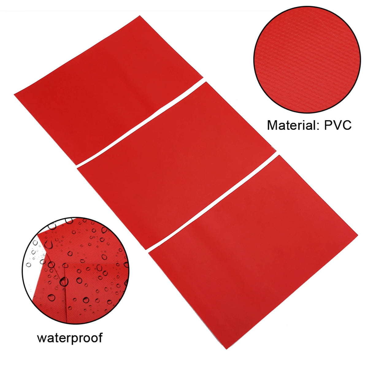 Plastikowe łatki naprawcze PVC, zestaw 3 szt.
