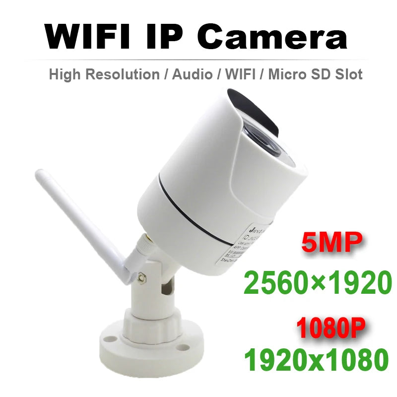 5MP Wireless Security Camera Outdoor WiFi Night Vision IP66
