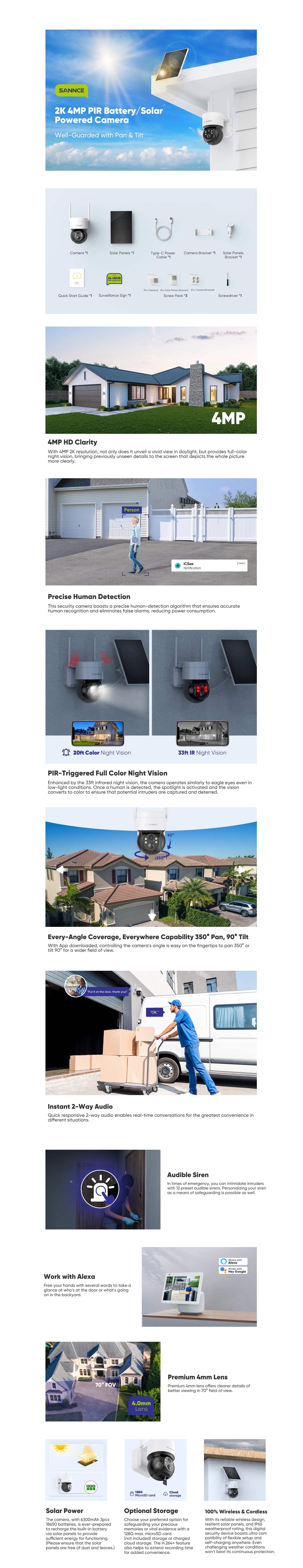 Solar Security Camera – Wireless Solar-Powered Home Surveillance