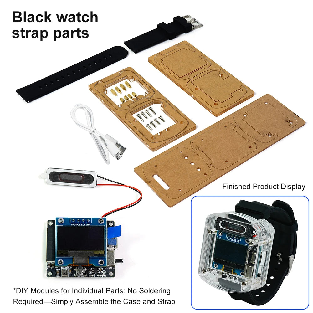 ESP32-S3 Voice Watch DIY Kit - OLED Display