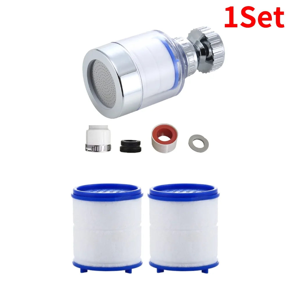 Filtro de agua para grifo con cabezal giratorio 360° para agua del grifo más limpia