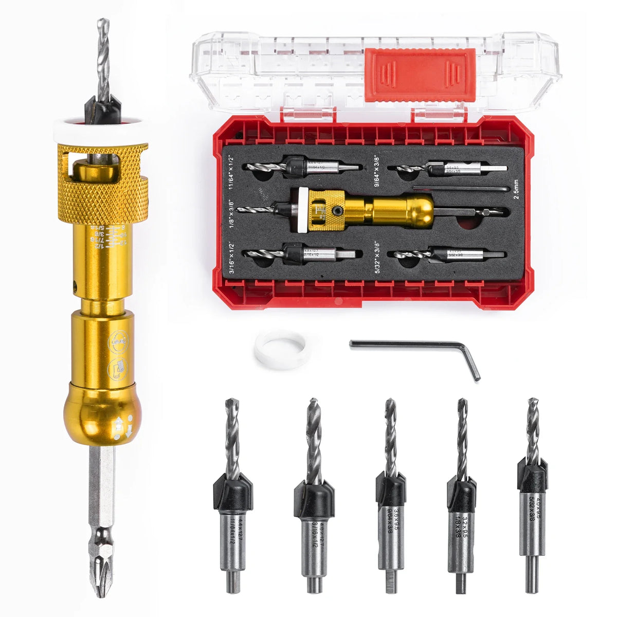 Adjustable Depth-Stop Countersink Sets