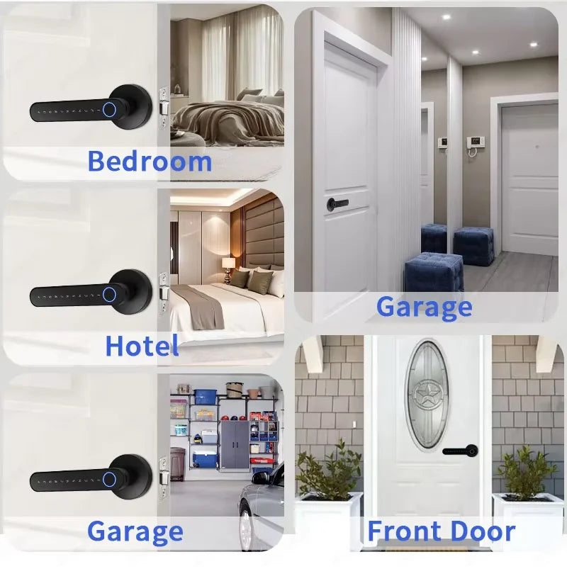 Smart Door Lock 5-in-1 Keyless Entry Fingerprint Lock