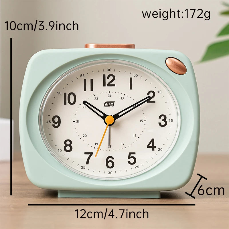 Analogue Alarm Clock with Snooze, Colour Options