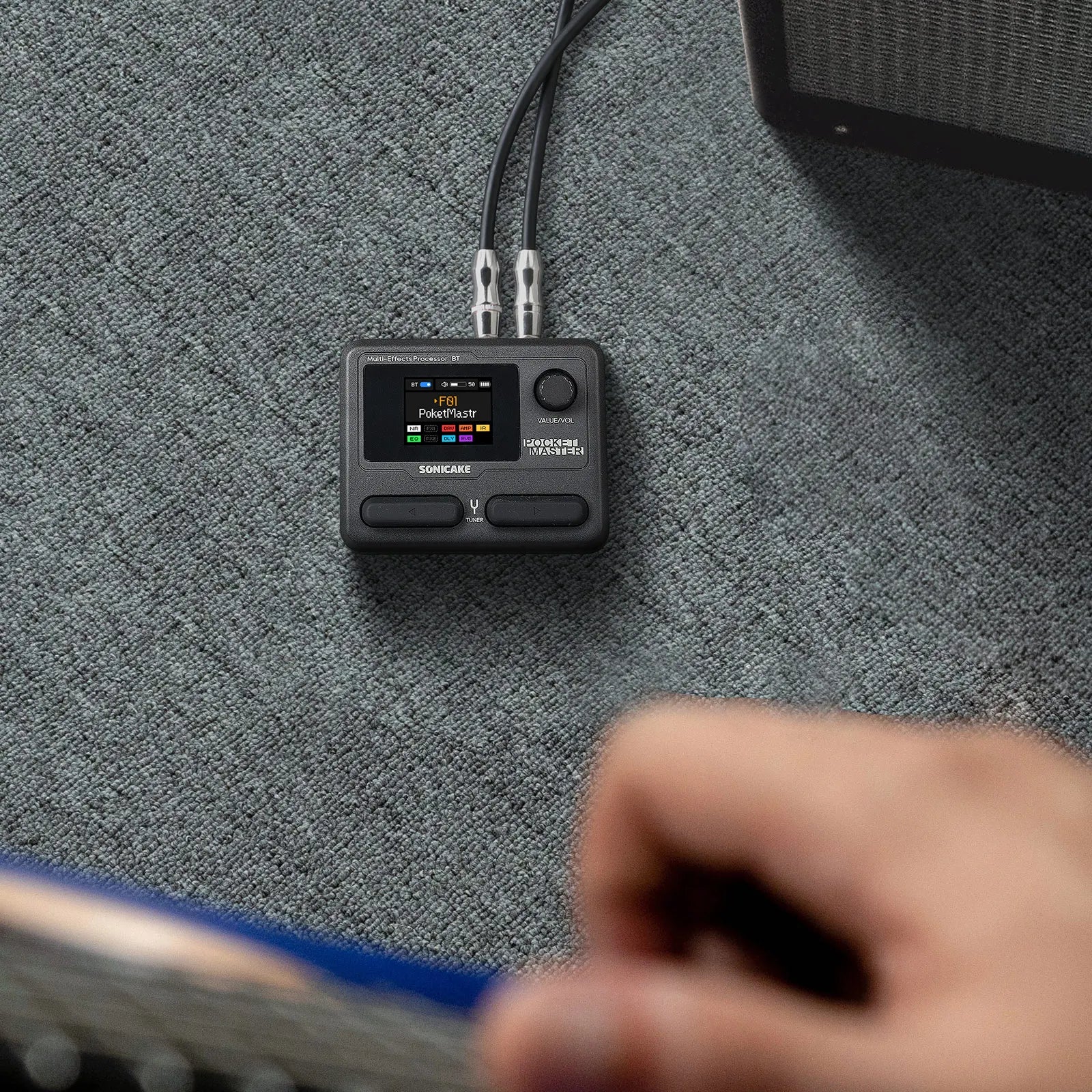 Pedală de chitară SONICAKE Pocket Master cu efecte multiple și control prin aplicație